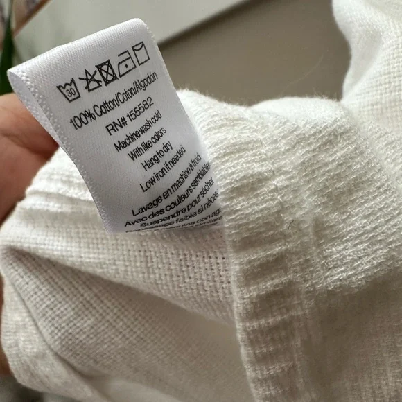 Corridor NYC Men's Hopsack White Casual Button Down Shirt in Medium - Picture 8 of 14